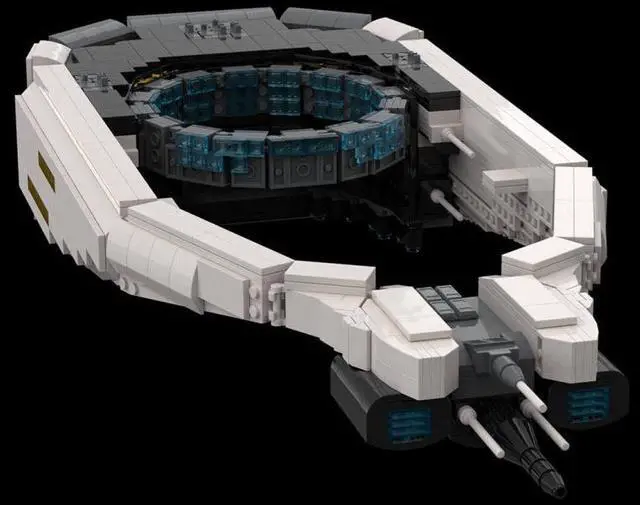 Alt view image 3 of 3 - ZITIANYOUBUILD Custom MOC-126363 Ori-Warship Space Wars Ship Sci-Fi Spacecraft (1418 Parts)