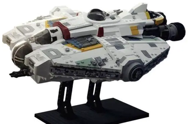 Main image of ZITIANYOUBUILD Custom MOC-159490 Sci-fi Ghost Spaceship Model 1765 Parts Toys Gift