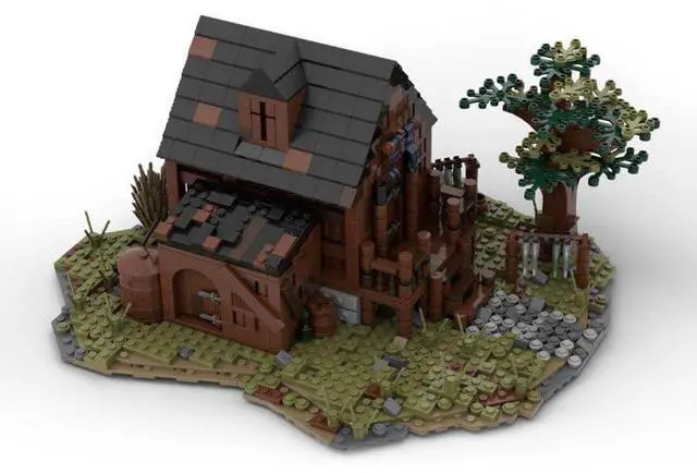 Alt view image 2 of 3 - ZITIANYOUBUILD Custom MOC-49723 Medieval Fishermans House Building Blocks (1682 Parts)