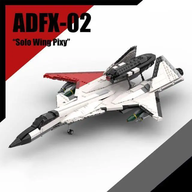Alt view image 2 of 3 - ZITIANYOUBUILD Custom MOC-193136 ADFX-02 Fighter Jet Building Blocks Set 1423 Parts