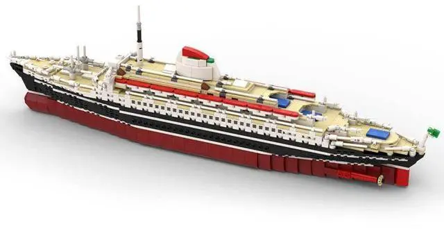 Alt view image 2 of 3 - ZITIANYOUBUILD Custom MOC-71804&MOC-175846 Andrea Doria 1819 Parts Toys Gift for Christmas