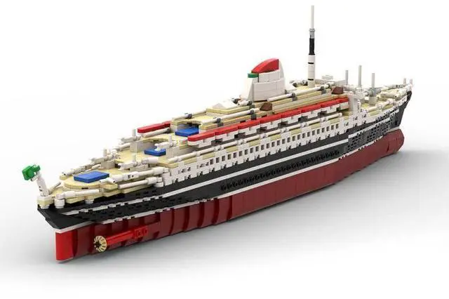 Alt view image 3 of 3 - ZITIANYOUBUILD Custom MOC-71804&MOC-175846 Andrea Doria 1819 Parts Toys Gift for Christmas