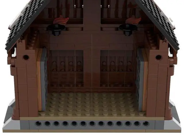 Alt view image 2 of 3 - ZITIANYOUBUILD Custom MOC-104429 The Viking God House 1012 Parts Toys Gift for Christmas
