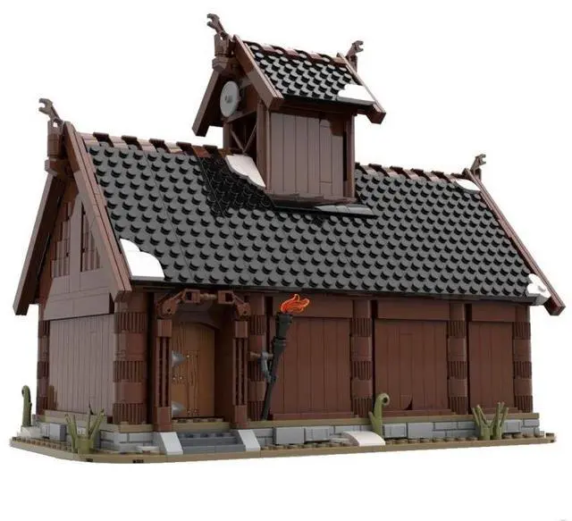 Main image of ZITIANYOUBUILD Custom MOC-104429 The Viking God House 1012 Parts Toys Gift for Christmas