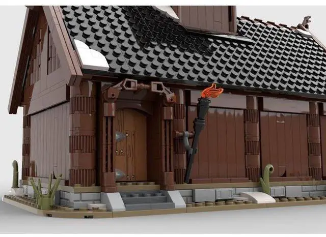 Alt view image 3 of 3 - ZITIANYOUBUILD Custom MOC-104429 The Viking God House 1012 Parts Toys Gift for Christmas