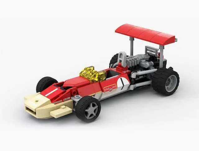 Alt view image 2 of 3 - ZITIANYOUBUILD Custom MOC-56793 1/27 Scale 60s 4-Car Racing Collection Blocks Set (656 Parts)