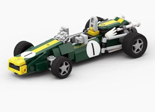 Alt view image 3 of 3 - ZITIANYOUBUILD Custom MOC-56793 1/27 Scale 60s 4-Car Racing Collection Blocks Set (656 Parts)
