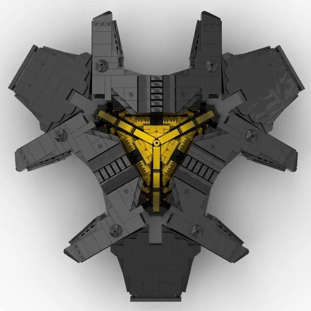 Alt view image 3 of 3 - ZITIANYOUBUILD Custom MOC-128542 Goauld Hatak Sci-fi Battleship Model 1924 Parts Toys Gift
