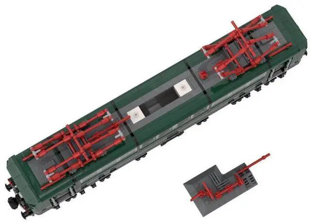 Alt view image 2 of 3 - ZITIANYOUBUILD Custom MOC-118380 8W DB-Baureihe 151 Train Model (1414 Parts) Toys Gift