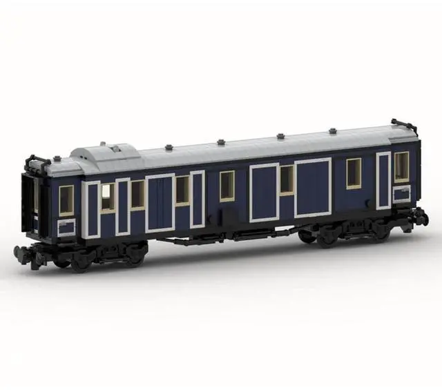 Main image of ZITIANYOUBUILD Custom MOC-130785 Bavarian Express Train Baggage Wagon (8w) (955 Parts)