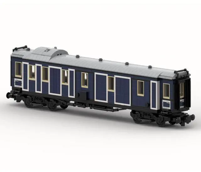 Alt view image 2 of 3 - ZITIANYOUBUILD Custom MOC-130785 Bavarian Express Train Baggage Wagon (8w) (955 Parts)