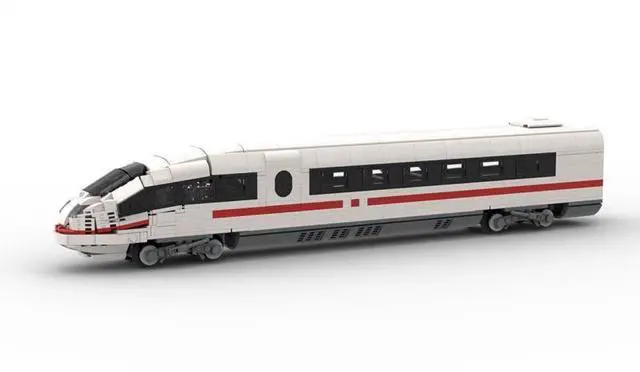 Alt view image 3 of 3 - ZITIANYOUBUILD Custom MOC-136043 DB BR 406 Series Steuer Wagen Electric Locomotive 1304 Parts
