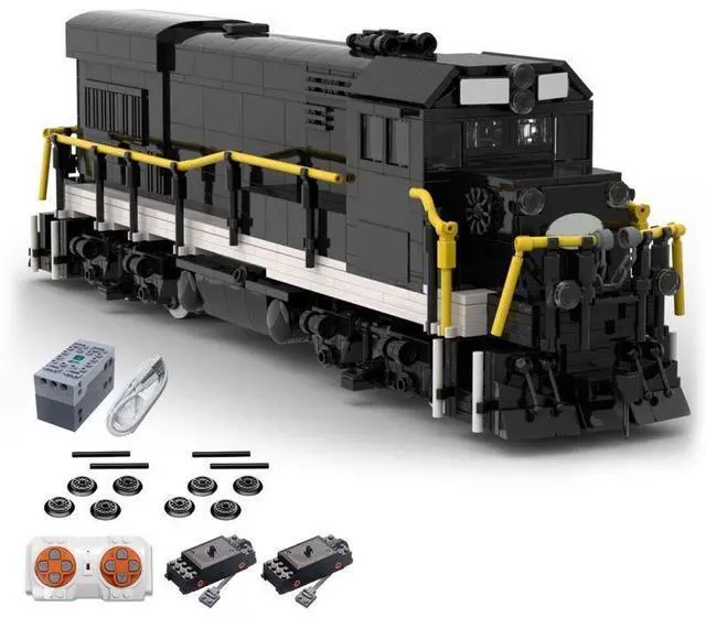 Main image of ZITIANYOUBUILD Custom MOC-116990 GE-U-18B Train 1409 Parts Toys Gift Perfect for christmas