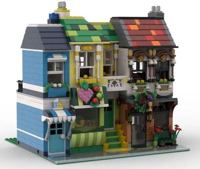 Alt view image 2 of 3 - ZITIANYOUBUILD Custom MOC-74637 Grocer Model Street Views Building Blocks 1908 Parts