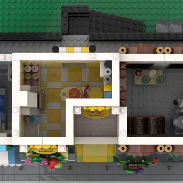 Alt view image 3 of 3 - ZITIANYOUBUILD Custom MOC-74637 Grocer Model Street Views Building Blocks 1908 Parts