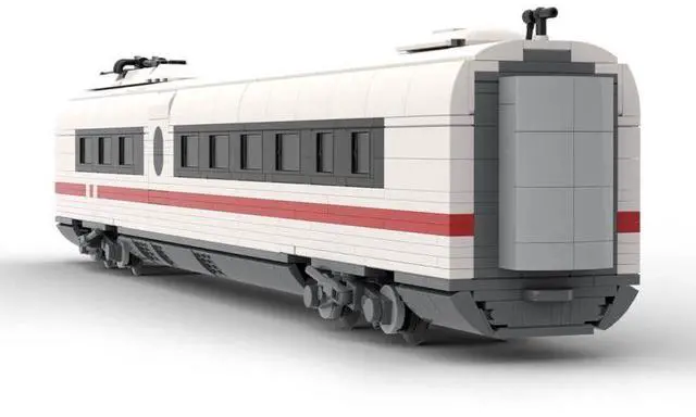Alt view image 2 of 3 - ZITIANYOUBUILD Custom MOC-136042 DB BR 406 Series ICE 3 Bordrestaurant Locomotive 1203 Parts