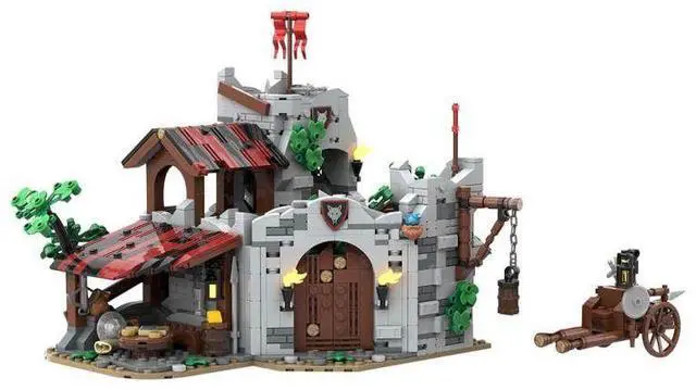 Main image of ZITIANYOUBUILD Custom MOC-193205 Medieval WOLFPACK DEN Building Blocks Set 1605 Parts