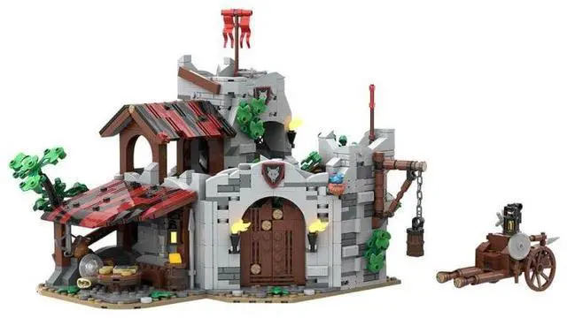Alt view image 2 of 3 - ZITIANYOUBUILD Custom MOC-193205 Medieval WOLFPACK DEN Building Blocks Set 1605 Parts