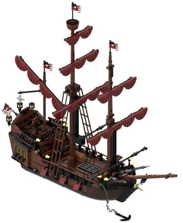 Main image of ZITIANYOUBUILD Custom MOC-116561 Loup de Mer Pirate Ship (1089+ Parts) Toys Gift for Christmas
