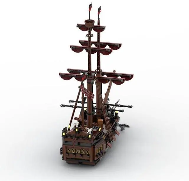 Alt view image 3 of 3 - ZITIANYOUBUILD Custom MOC-116561 Loup de Mer Pirate Ship (1089+ Parts) Toys Gift for Christmas