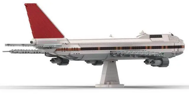 Main image of ZITIANYOUBUILD Custom MOC-138984 747-200 Series Airplane Set Creative Ornament (1546 Parts)