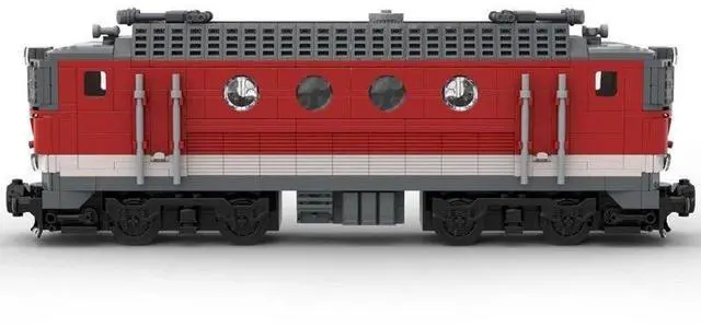 Alt view image 2 of 3 - ZITIANYOUBUILD Custom MOC-73261 ÖBB BR 1144 four-axle Electric Universal Locomotive 681 Parts