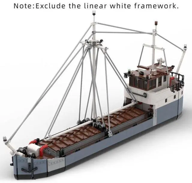 Alt view image 3 of 3 - ZITIANYOUBUILD Custom MOC-87964 2 Bay Cargo Boat Model 1961 Parts Toys Gift for Christmas