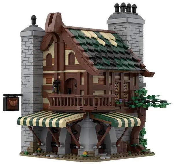 Main image of ZITIANYOUBUILD Custom MOC-85318 Medieval Bakery Shaped 1962 Parts Toys Gift for Christmas