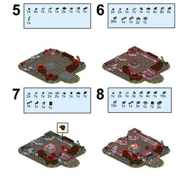 Alt view image 3 of 3 - ZITIANYOUBUILD Custom MOC-85318 Medieval Bakery Shaped 1962 Parts Toys Gift for Christmas