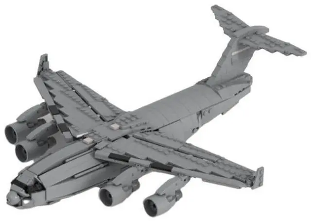 Alt view image 2 of 3 - ZITIANYOUBUILD Custom MOC-142377 C-17 Globemaster Cargo Plane Model 952 Parts Toys Gift