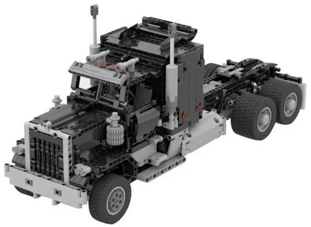 Main image of ZITIANYOUBUILD Custom MOC-75363 &MOC-72820 RC Semi Truck Hauler 1447 Parts Gift for Christmas
