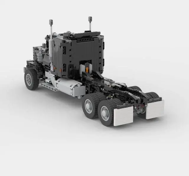 Alt view image 2 of 2 - ZITIANYOUBUILD Custom MOC-75363 &MOC-72820 RC Semi Truck Hauler 1447 Parts Gift for Christmas