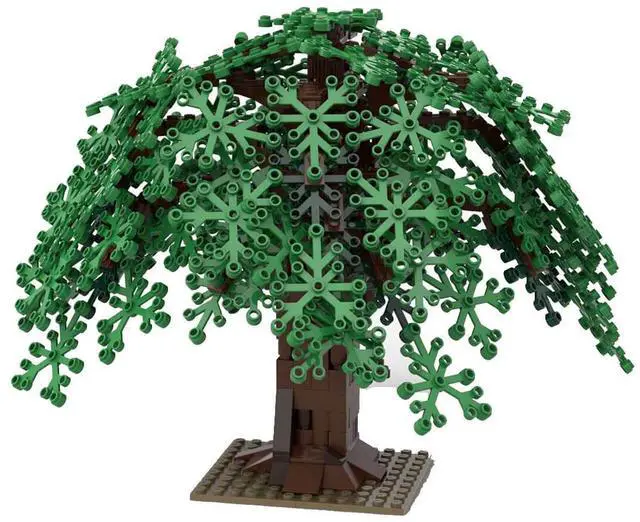 Main image of ZITIANYOUBUILD Custom MOC-102188 Willow Tree Trains Sand Table Scene 376 Parts for Christmas