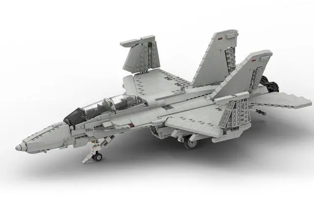 Alt view image 3 of 3 - ZITIANYOUBUILD Custom MOC-119063 F/A-18E SUPER HORNET 1483 Parts Toys Gift for Christmas