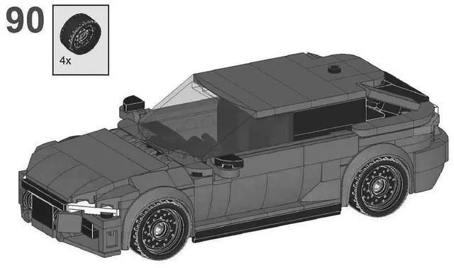 Alt view image 3 of 3 - ZITIANYOUBUILD Custom MOC-163459 8-Unit Width Supercar Model 326 Parts Gift for Christmas
