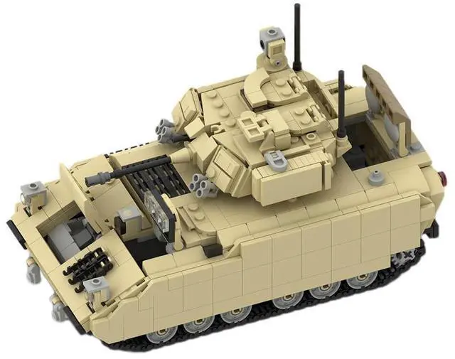 Alt view image 2 of 3 - ZITIANYOUBUILD Custom MOC-172441 M2 BRADLEY AFV US Military Infantry Fighting Vehicle 1154 Parts