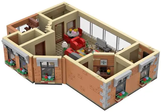 Main image of ZITIANYOUBUILD Custom MOC-80890 HIMYM Apartment 886 Parts Toys Gift for Christmas