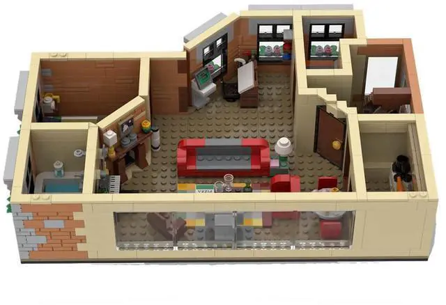 Alt view image 2 of 3 - ZITIANYOUBUILD Custom MOC-80890 HIMYM Apartment 886 Parts Toys Gift for Christmas