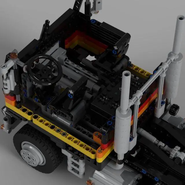 Alt view image 3 of 3 - ZITIANYOUBUILD Custom MOC-104414 Sci-tech RC Cabover 1664 Parts Toys Gift for Christmas