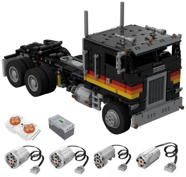 Alt view image 2 of 3 - ZITIANYOUBUILD Custom MOC-104414 Sci-tech RC Cabover 1664 Parts Toys Gift for Christmas