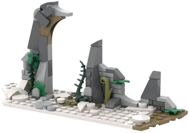 Alt view image 2 of 3 - ZITIANYOUBUILD Custom MOC-96363 Medieval Gate Ruins 89 Parts Building Toys Gift for Christmas