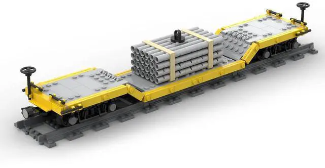 Main image of ZITIANYOUBUILD Custom MOC-46691 Center Drop Train Car Model 532 Parts Toys Gift for Christmas