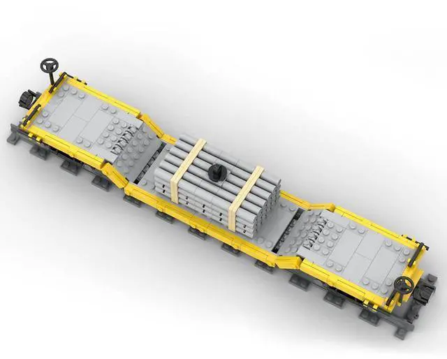 Alt view image 2 of 3 - ZITIANYOUBUILD Custom MOC-46691 Center Drop Train Car Model 532 Parts Toys Gift for Christmas