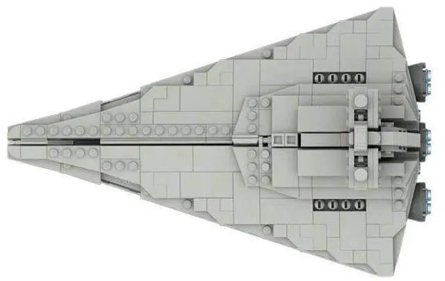 Alt view image 3 of 3 - ZITIANYOUBUILD Custom MOC-1513988 Sci-Fi Future Imperial Star Destroyer Model(604PCS)