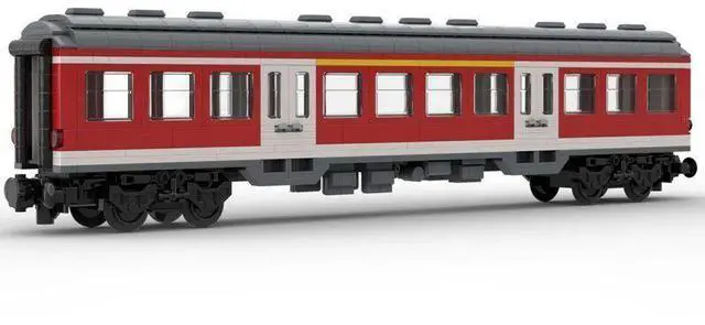 Main image of ZITIANYOUBUILD Custom MOC-71043 6wide DB Regio Passenger Car 1st/2nd class 571 Parts