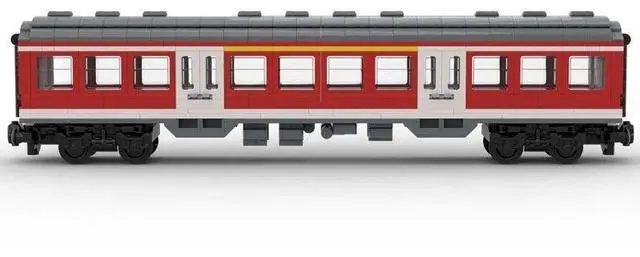 Alt view image 3 of 3 - ZITIANYOUBUILD Custom MOC-71043 6wide DB Regio Passenger Car 1st/2nd class 571 Parts