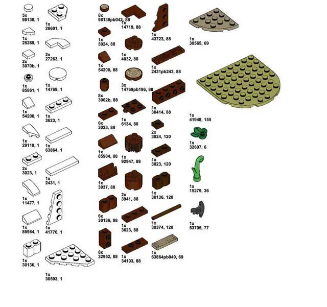 Alt view image 3 of 3 - ZITIANYOUBUILD Custom MOC-96252 Medieval Wood Shed 90 Parts Building Toys Gift for Christmas