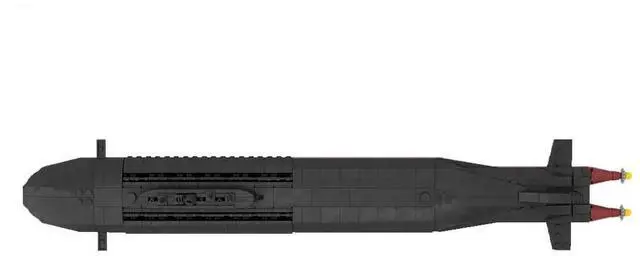 Alt view image 3 of 3 - ZITIANYOUBUILD Custom MOC-149172 Scale Oscar II Class  Submarine Kursk Military Model 798 Parts