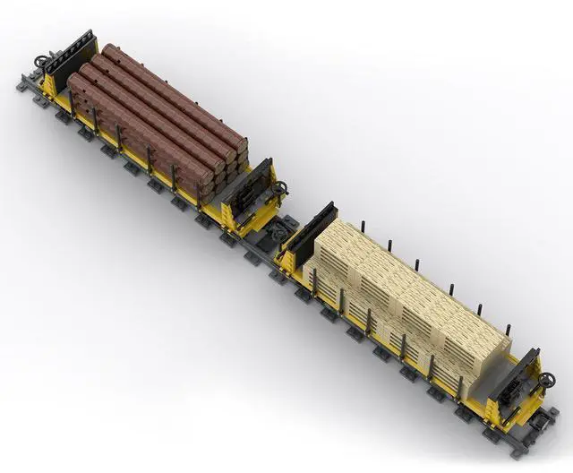 Alt view image 2 of 3 - ZITIANYOUBUILD Custom MOC-49271 Lumber Car Carriage 1287 Parts Toys Gift for Christmas