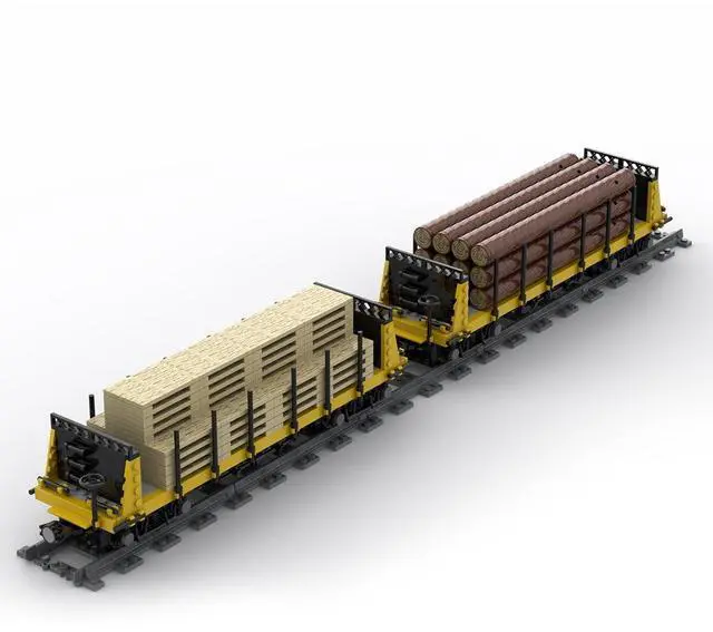 Alt view image 3 of 3 - ZITIANYOUBUILD Custom MOC-49271 Lumber Car Carriage 1287 Parts Toys Gift for Christmas